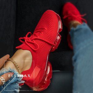 NEW🔥 Bubble Air Cushion Lace-Up Knitted Sneakers